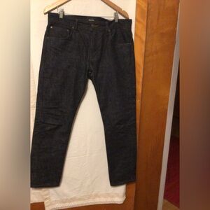 TODD SHELTON Jeans with  cotton flannel plaid lining for extra comfy SZ 34